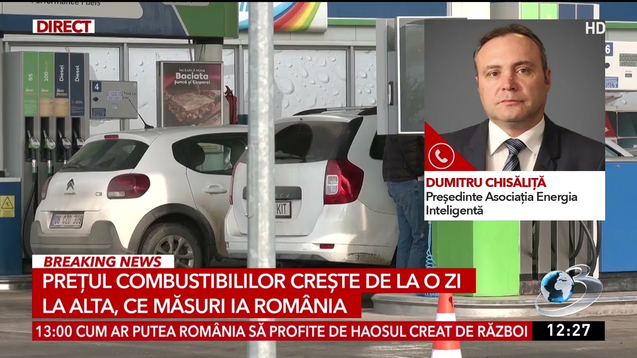 Dumitru Chisăliţă: Preţul la pompă nu explodează doar din cauza petrolului, ci şi din cauza taxelor