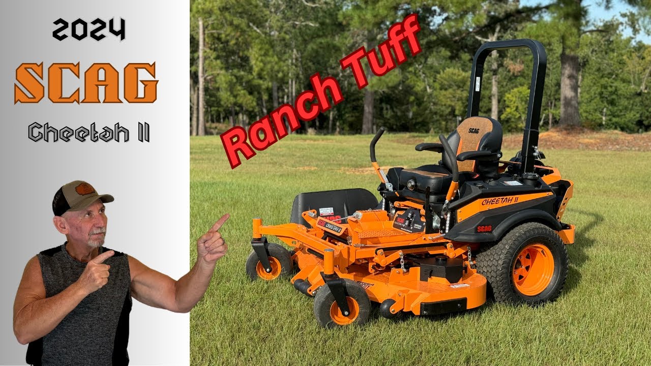 2024 SCAG Cheetah II Zero Turn Mower. First cuts and impressions. Ranch tested.