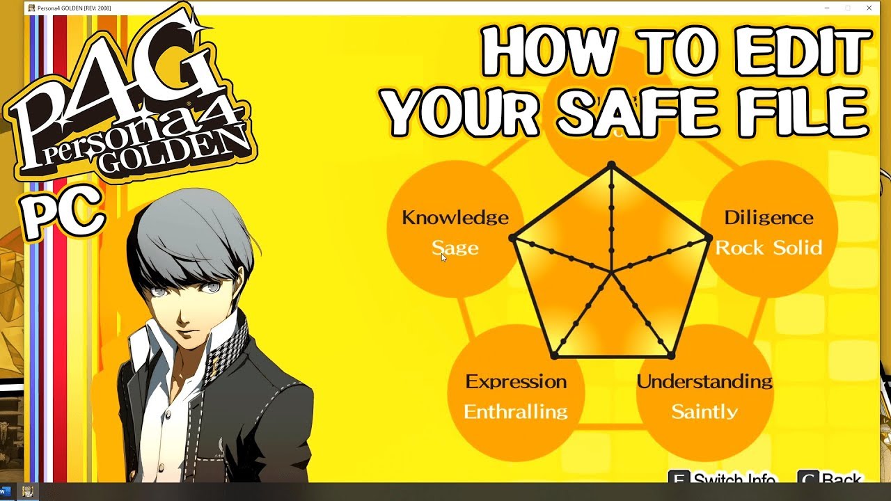 How to edit your Persona 4 Golden PC save file
