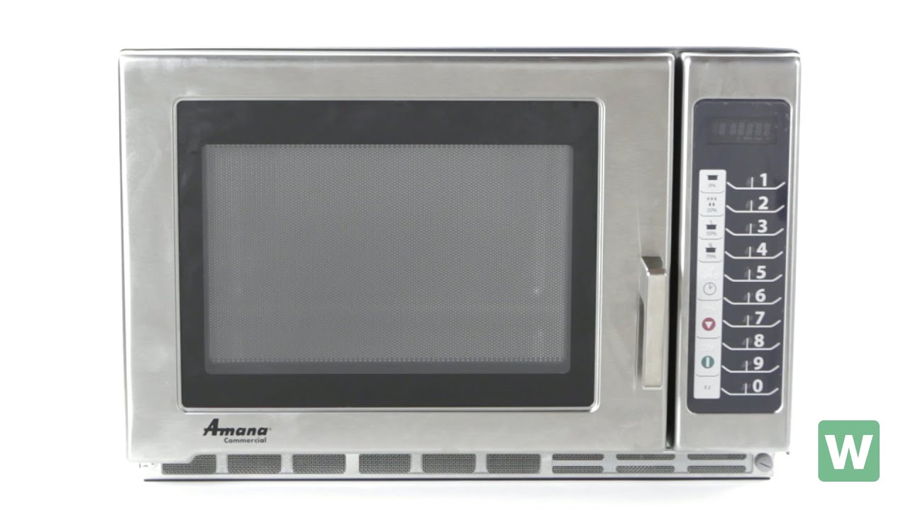 Amana Heavy Duty Stainless Steel Microwave - Item RFS12TS