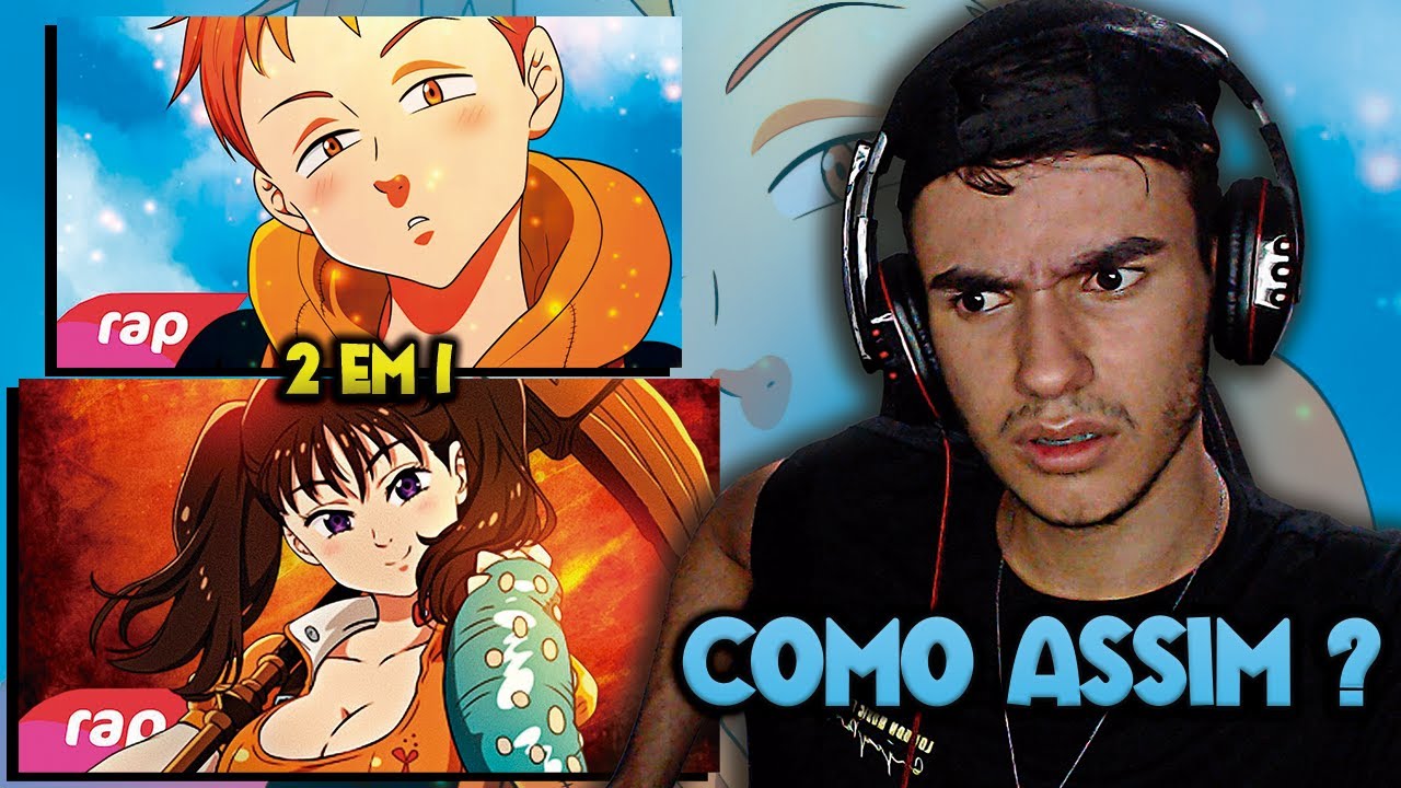 (2 em 1) REACT - Rap do King e Rap da Diane (Nanatsu no Taizai) | NER HITS [ MARATONA NANATSU ]