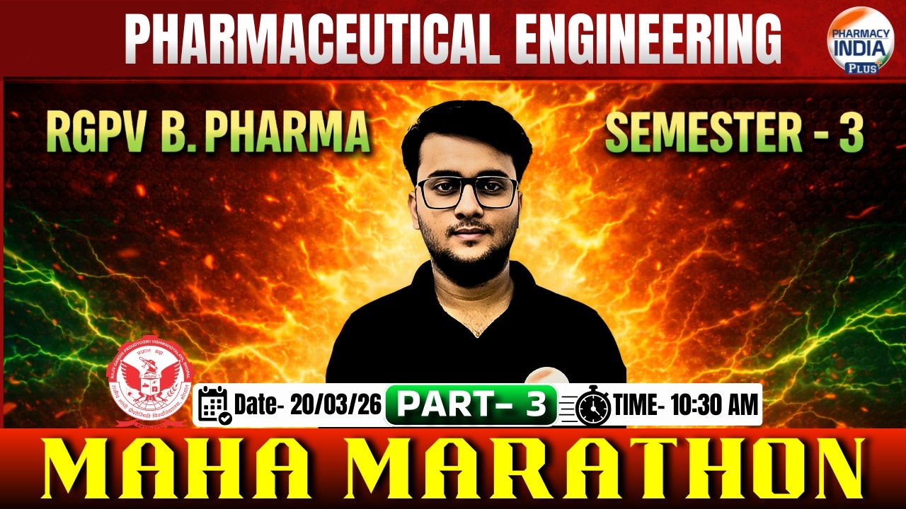 Pharmaceutical Engineering I RGPV Semester - 3 | B.Pharm  Exam Special Session #analysis #sem3