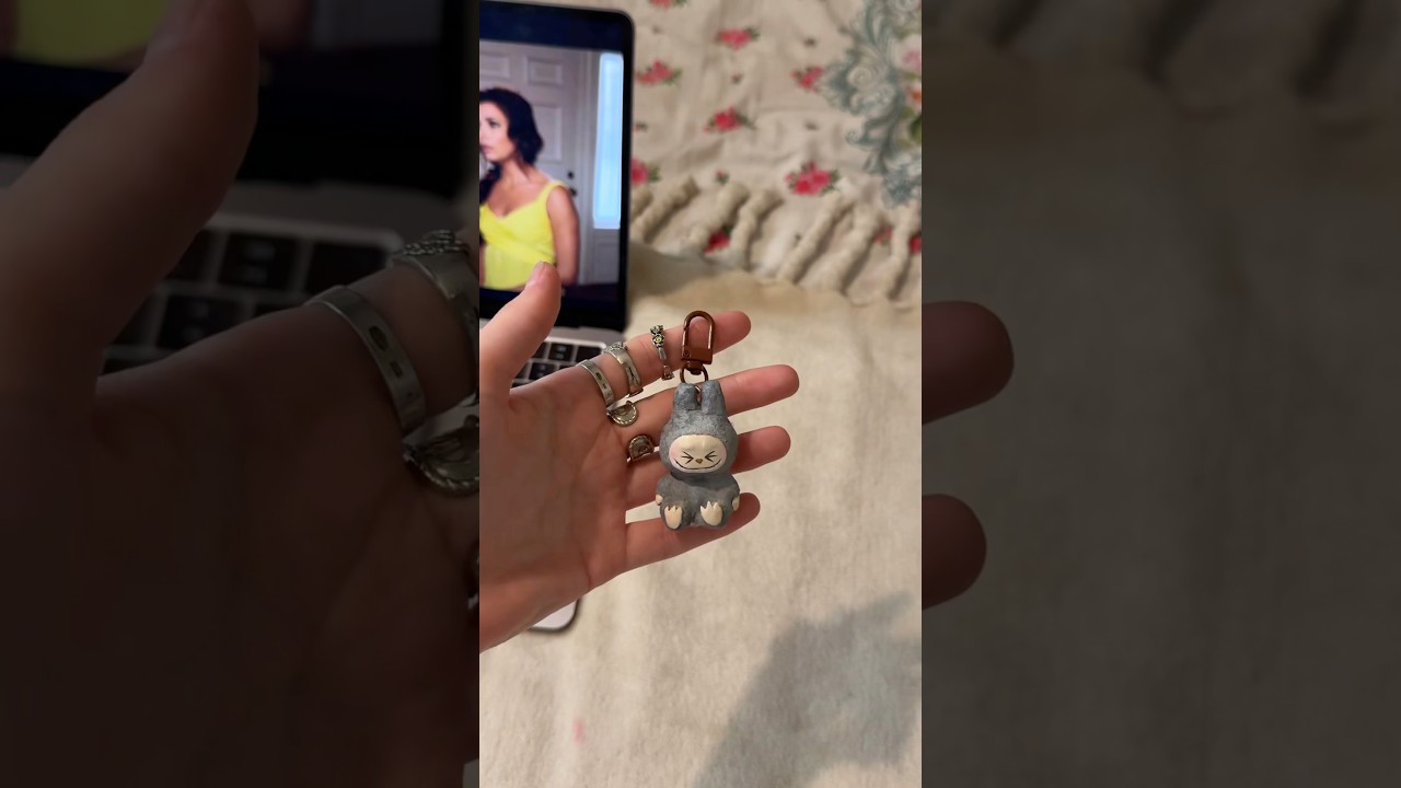 #diy mini Labubu keychain🤏