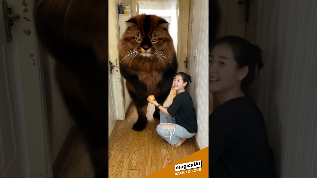 Summon a giant Munchkin cat #cat #cats #catshorts #catlover #catvideos #munchkincats #ai #pets