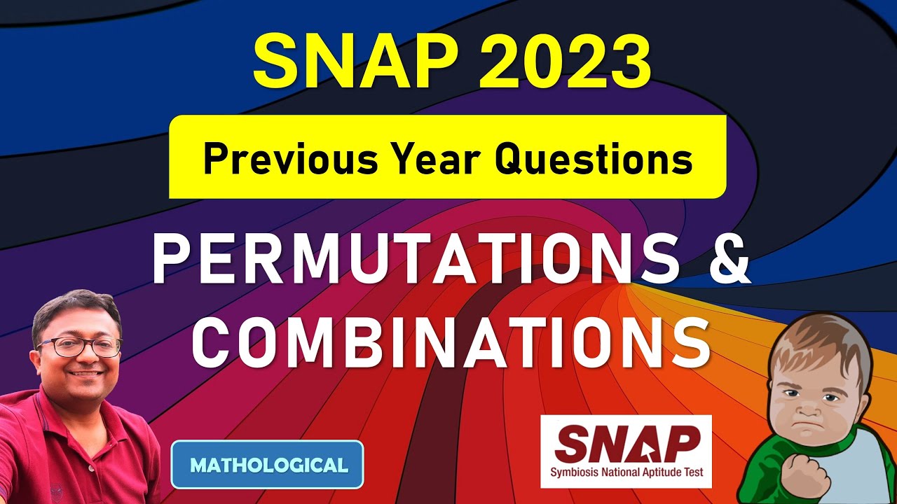 SNAP 2023 Prep Booster || Permutation and Combination | SNAP Previous Year Questions with Solution