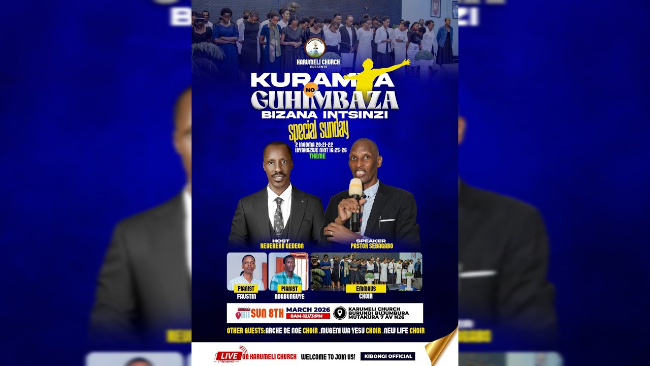 live🔴UMUGOROBA WO KURAMYA NO GUHIMBAZA with SPEAKER PAST SEBAGABO ( EVENT KARUMELI ) 08--03-2026