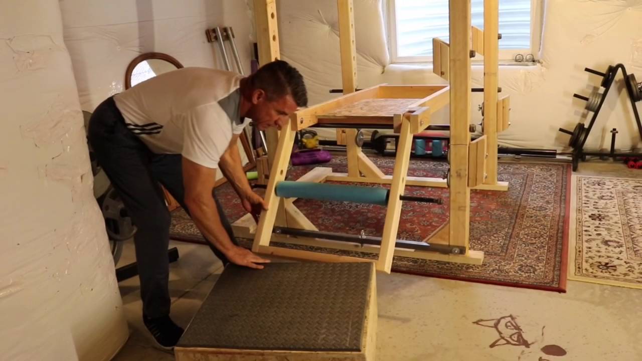 DIY Power Rack Leg Extension
