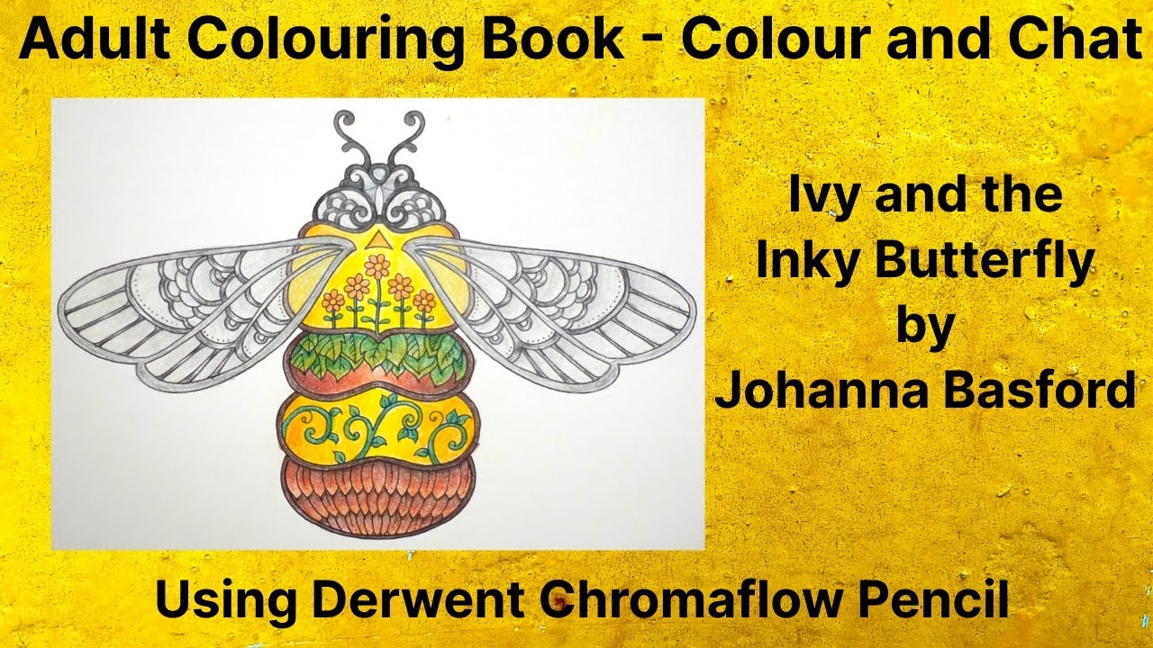 Ivy and the Inky Butterfly by Johanna Basford - Bee Colouring Tutorial