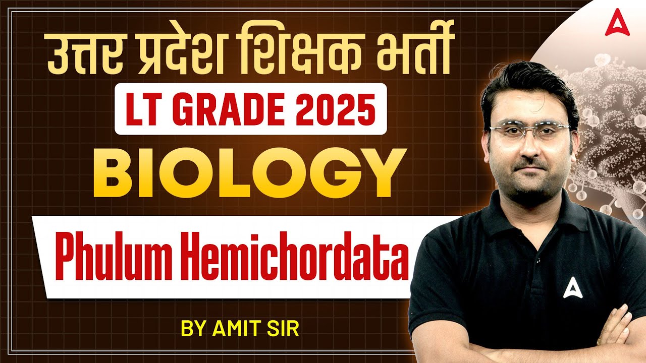 UP LT Grade Biology Classes 2025 | UP LT Grade Biology Preparation | Phylum Hemichordata | Amit Sir