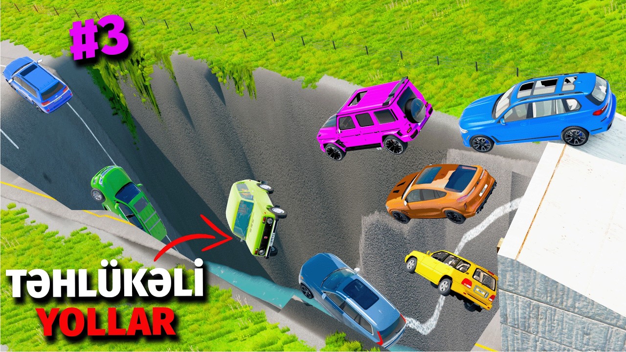 Təhlükədə Olan Maşınlar #3 Lada Niva, G63 Qalik, Tayota, BMW X5 X6 X7 | BeamNG.Drive 