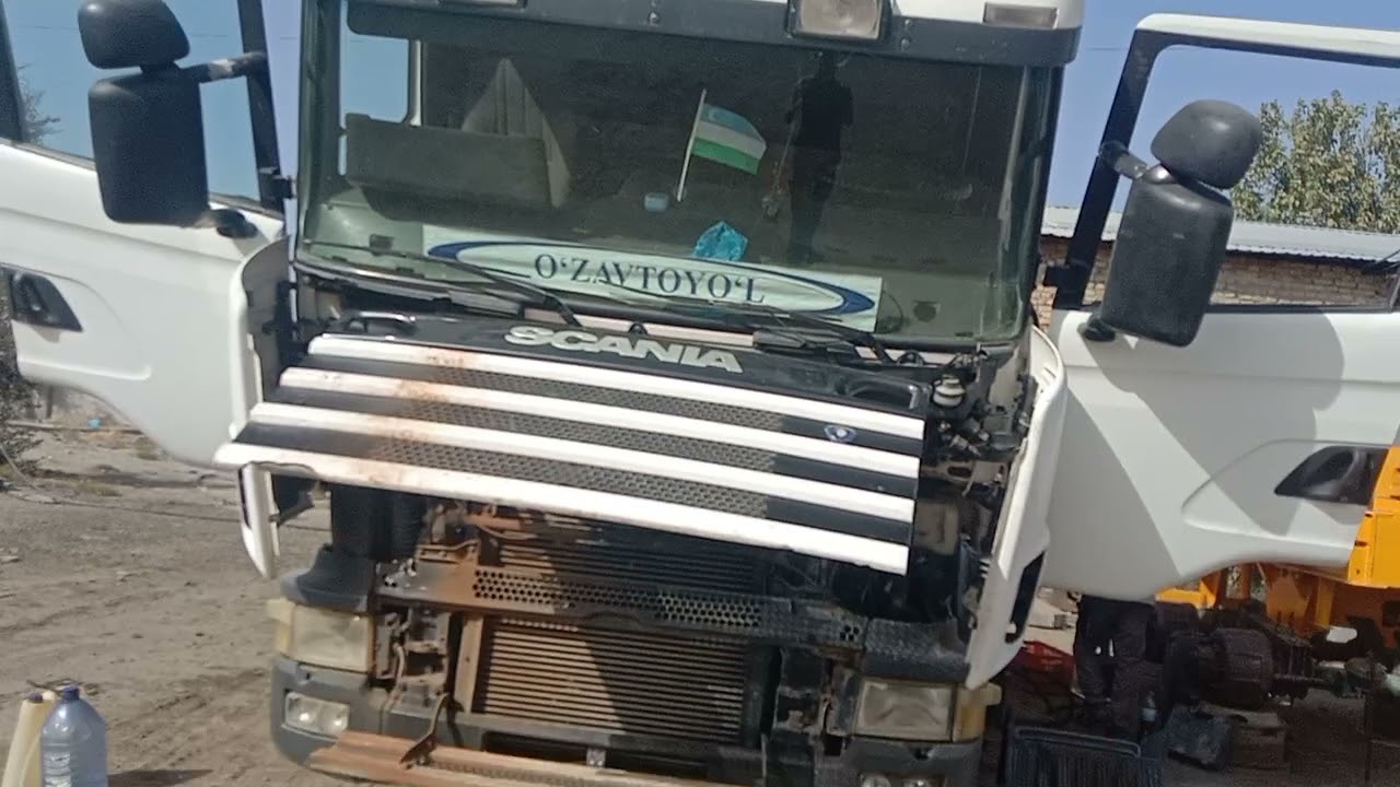 Установка GPS оборудование и датчика уровня топлива на SCANIA