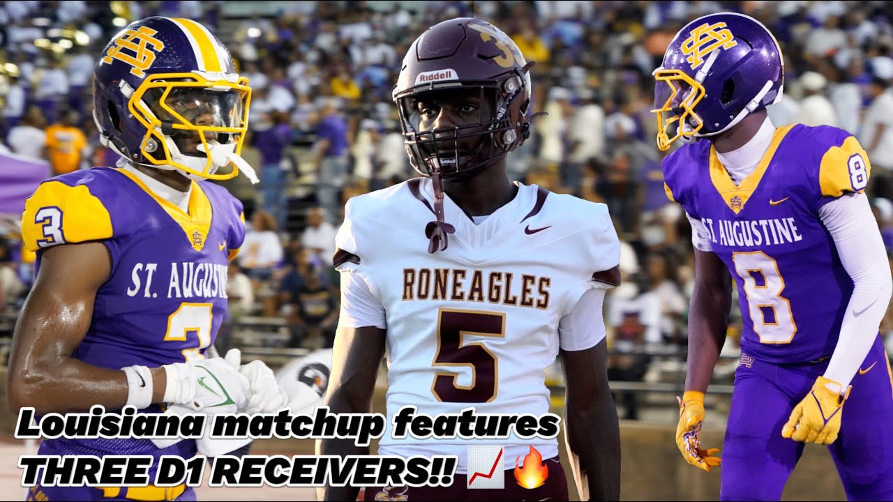 Louisiana Matchup w/3 D1 WRs!! One ERUPTS for 3 TDs 📈 🔥 || St. Augustine vs. McDonogh #35