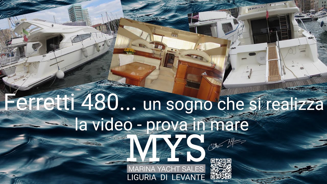 video prova Ferretti 480