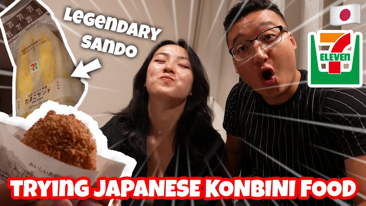 EGG SANDWICH 😍 Trying Japanese Convenience Food Late Night | Japan travel food vlog