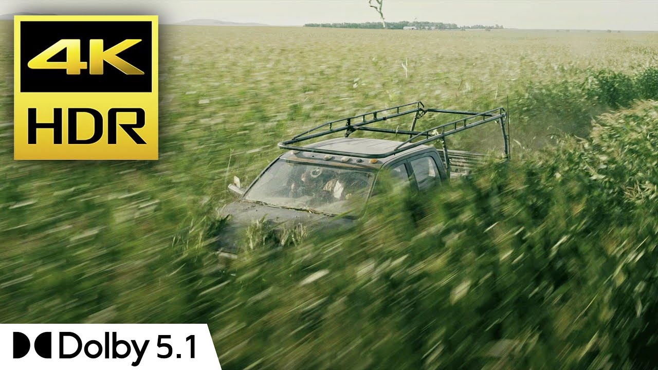 Interstellar (2014) - Drone Chase Scene [4K HDR - Dolby 5.1]