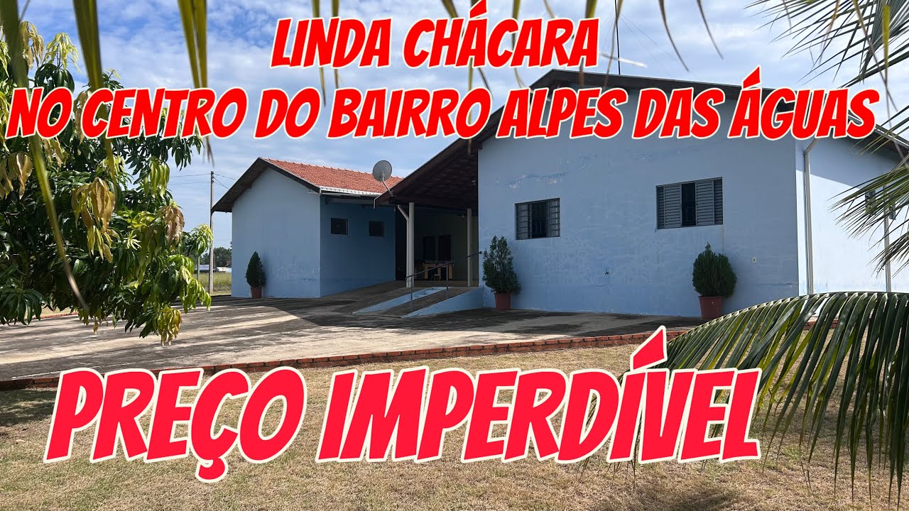 LINDA CHÁCARA NO CENTRO DO BAIRRO ALPES DAS ÁGUAS EM SÃO PEDRO (SP)VENDE-SE