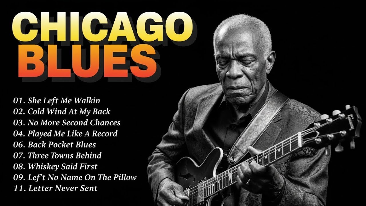 Smooth Chicago Blues for Night | Emotional Guitar Sound
