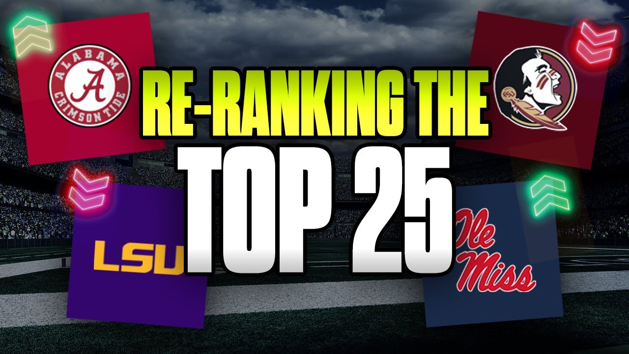 Who's Number One: Ohio State or Oregon | Re-Ranking The Top 25 | Cover 3 College Football
