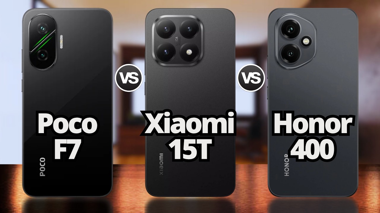 Honor 400 Vs Poco F7 Vs Xiaomi 15T &iexcl;El mejor gama media! 🔥