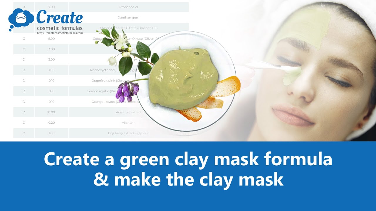 How to make a clay mask - green clay mask