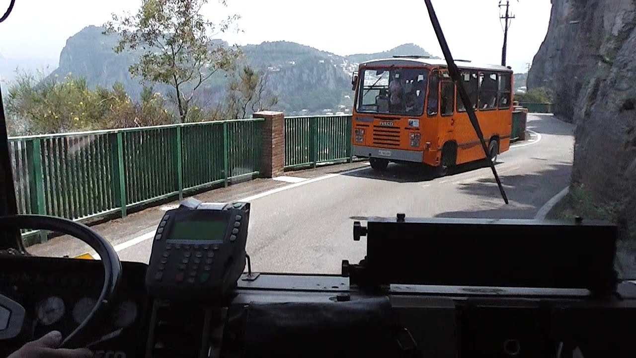 Capri Bus Ride - Full Trip From Anacapri to Marina Grande