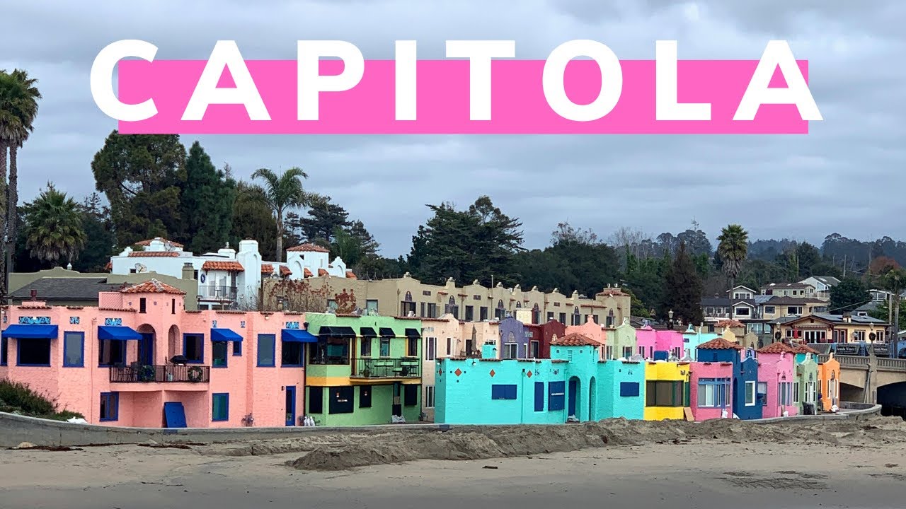 CAPITOLA CALIFORNIA - TOUR and VLOG of the COLORFUL SEASIDE CITY