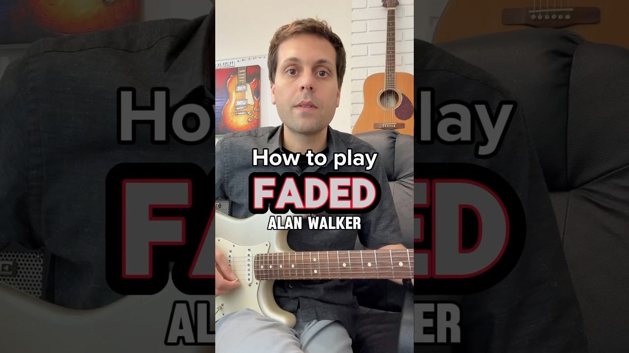 How to play Faded by Alan Walker on guitar #guitar #easyguitar #lesson #tutorial