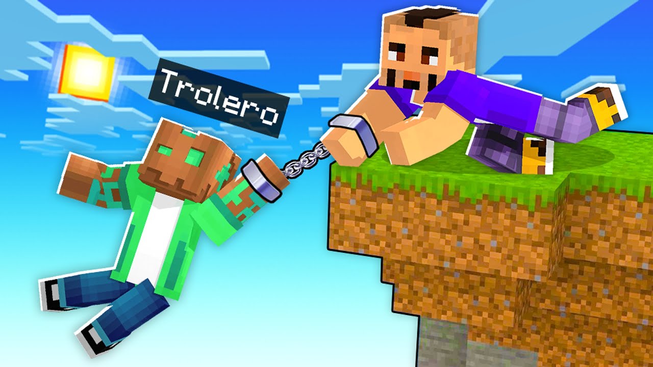 Minecraft PERO Estamos ENCADENADOS PARA SIEMPRE!