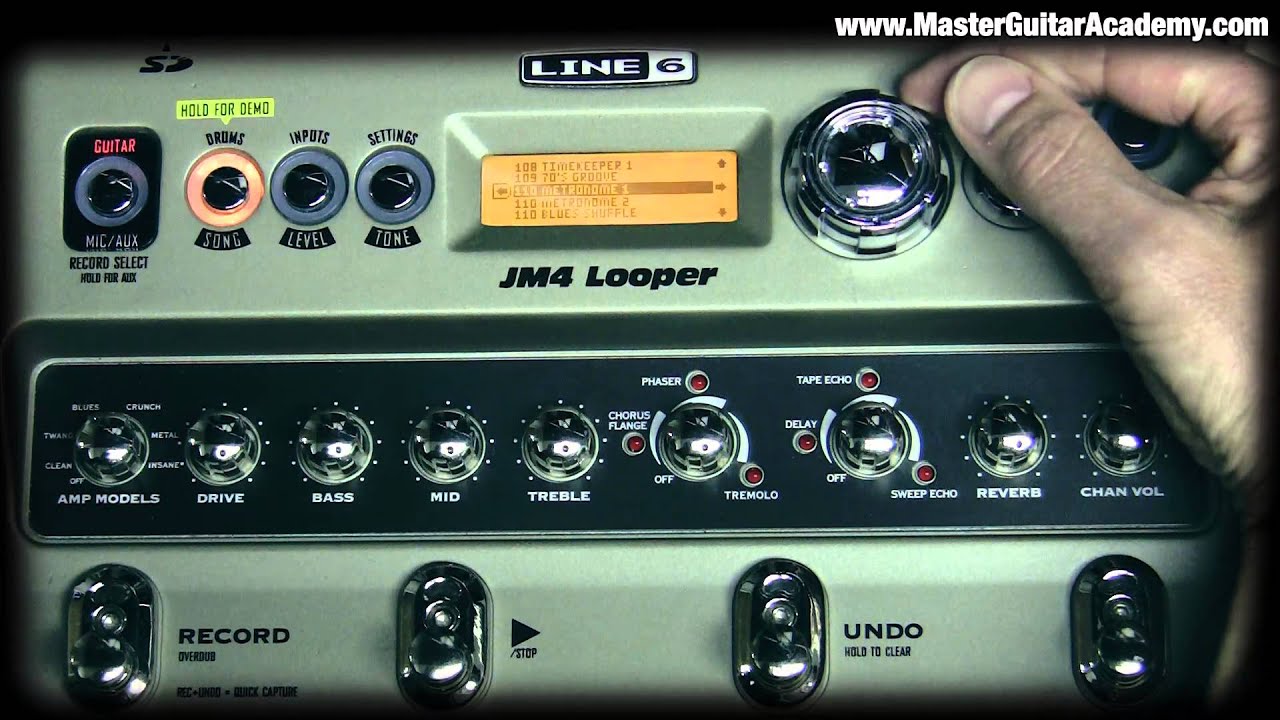 Line 6 JM-4 Looper Time Stretching & Tempo Change