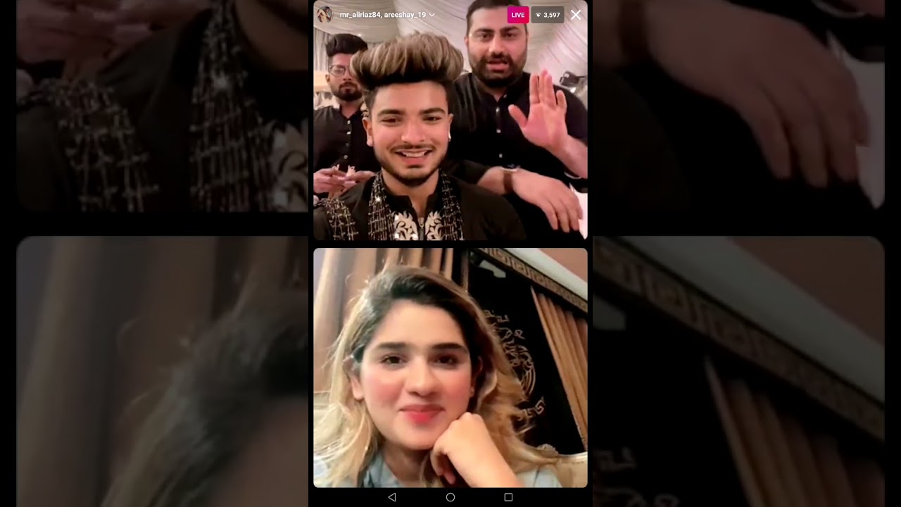Ali Riaz and Areeshay Soomro live video his brother marriage part 02 tiktok stars full hd video