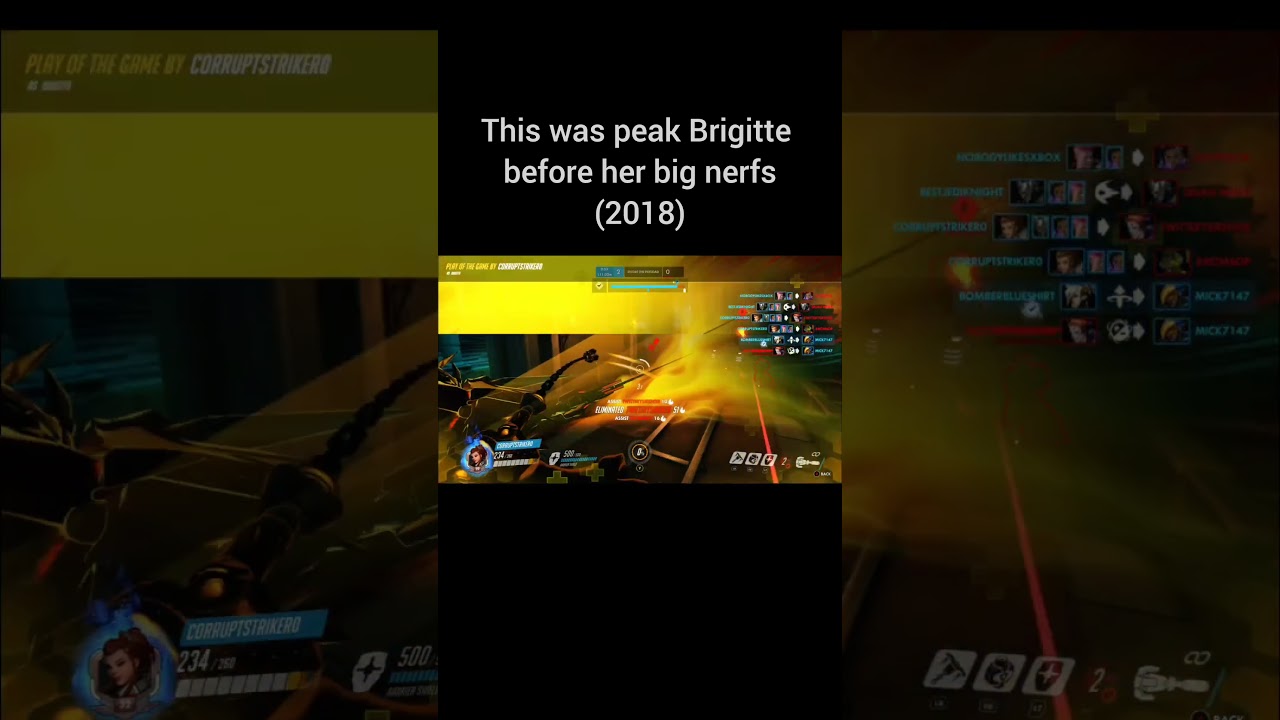 Big Brigitte play when she was at her peak! #shorts  #overwatch2