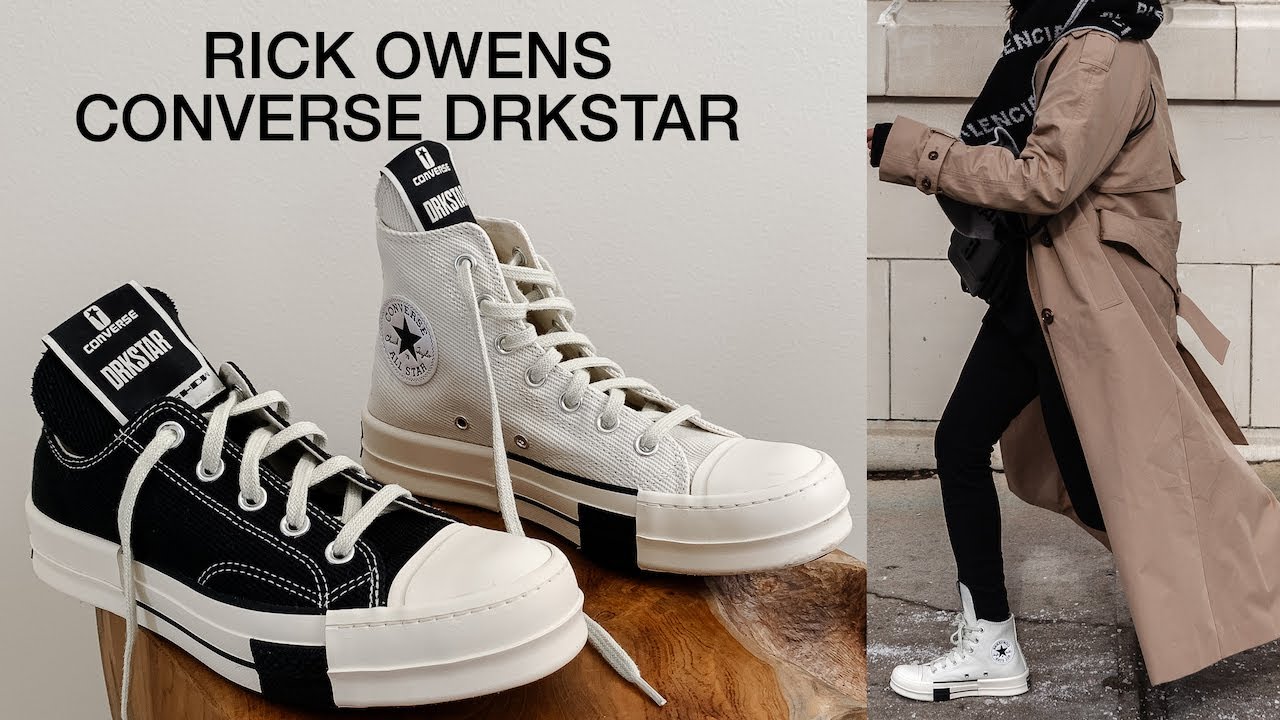 RICK OWENS x CONVERSE DRKSTAR CHUCK 70 (краткий обзор и идеи образов)