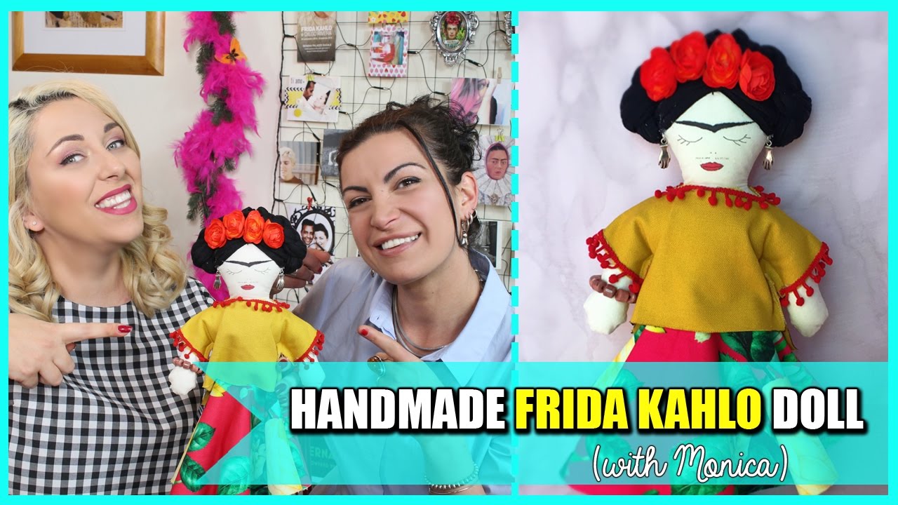Handmade Frida Kahlo Doll - Bambola Frida Kahlo fatta a mano w/Monica | Giugizu
