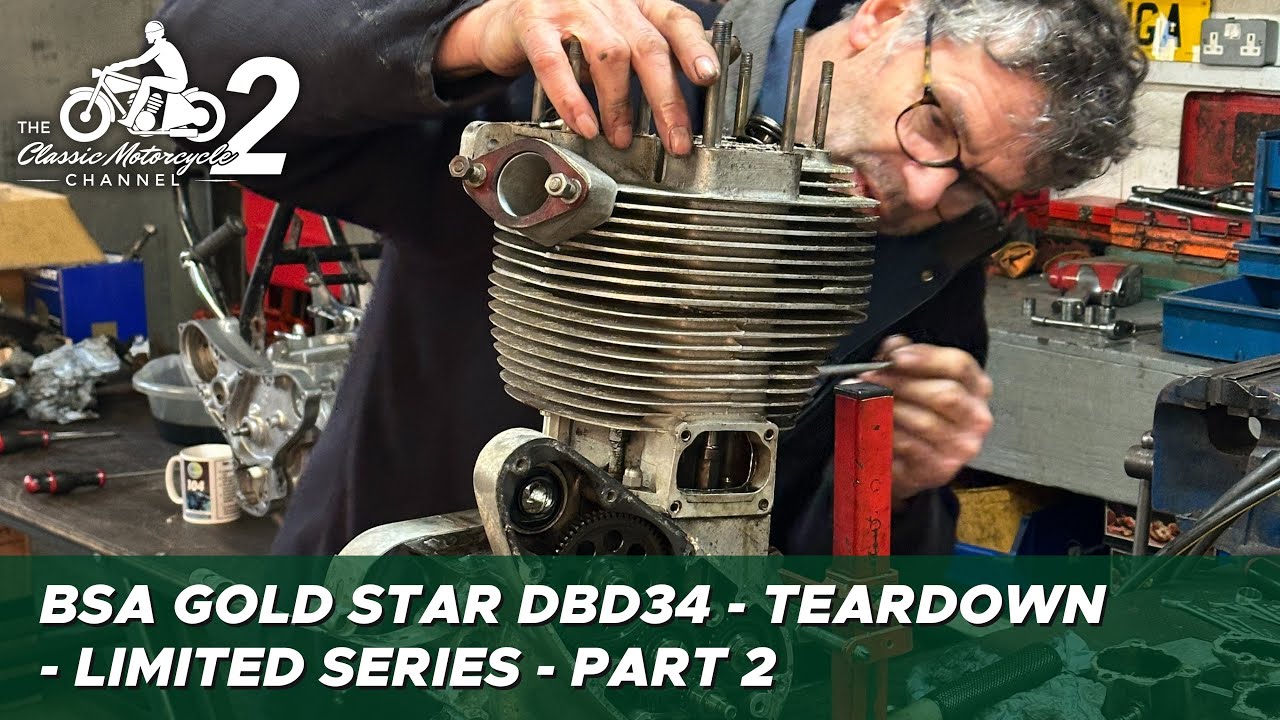 Classic Motorcycle Workshop Vlog 28 - 1959 BSA Gold Star DBD34 - teardown - pt 2/5