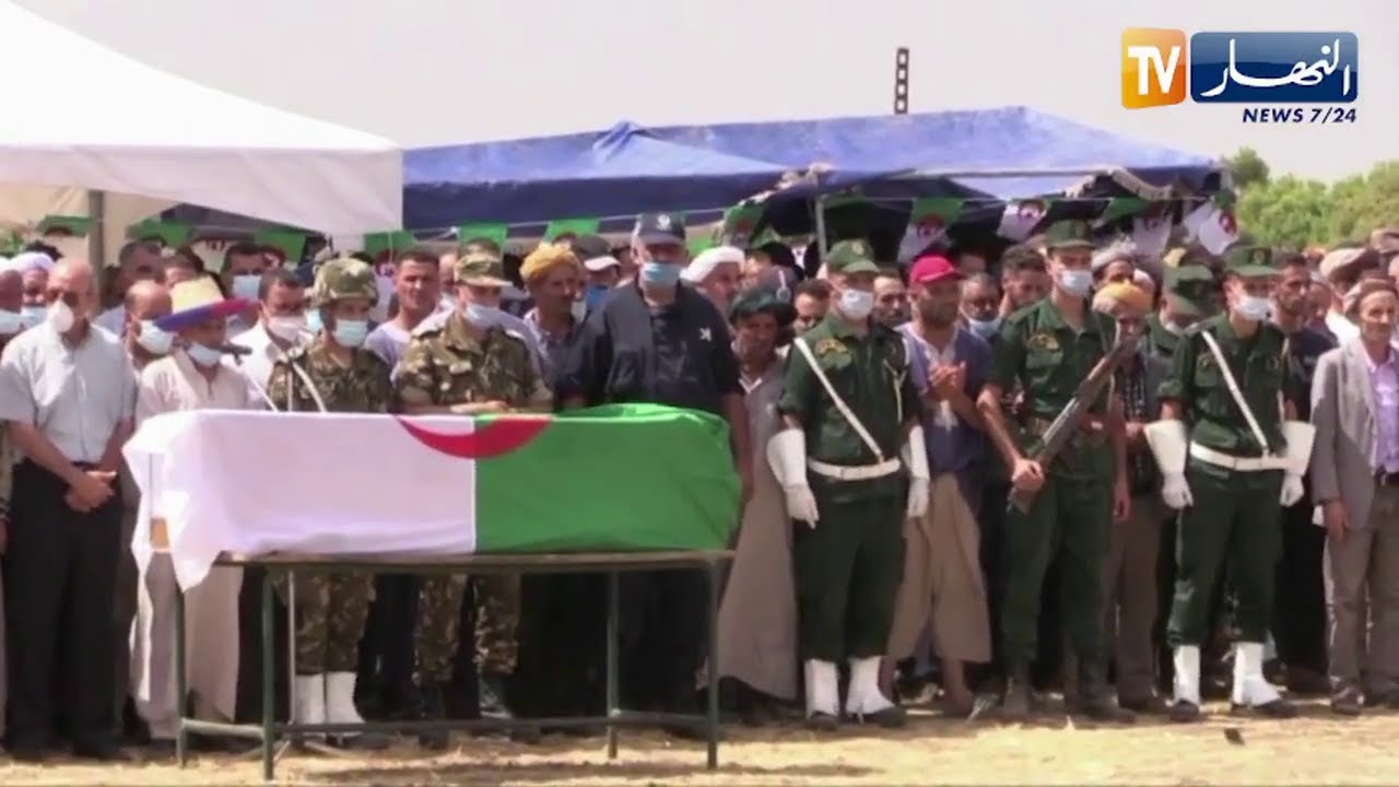 معسكر: تشييع جنازة الشهداء الثلاث مداح الجيلالي وحواية محمد والهاشمي بشير