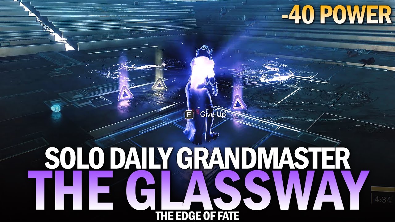 Solo Daily Grandmaster Fireteam Ops - The Glassway (-40 Power) [Edge of Fate]