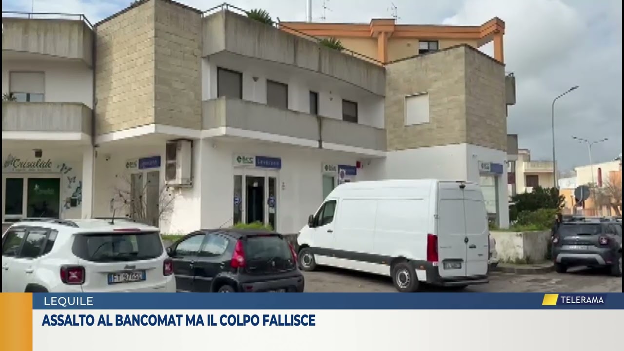 ASSALTO AL BANCOMAT MA IL COLPO FALLISCE