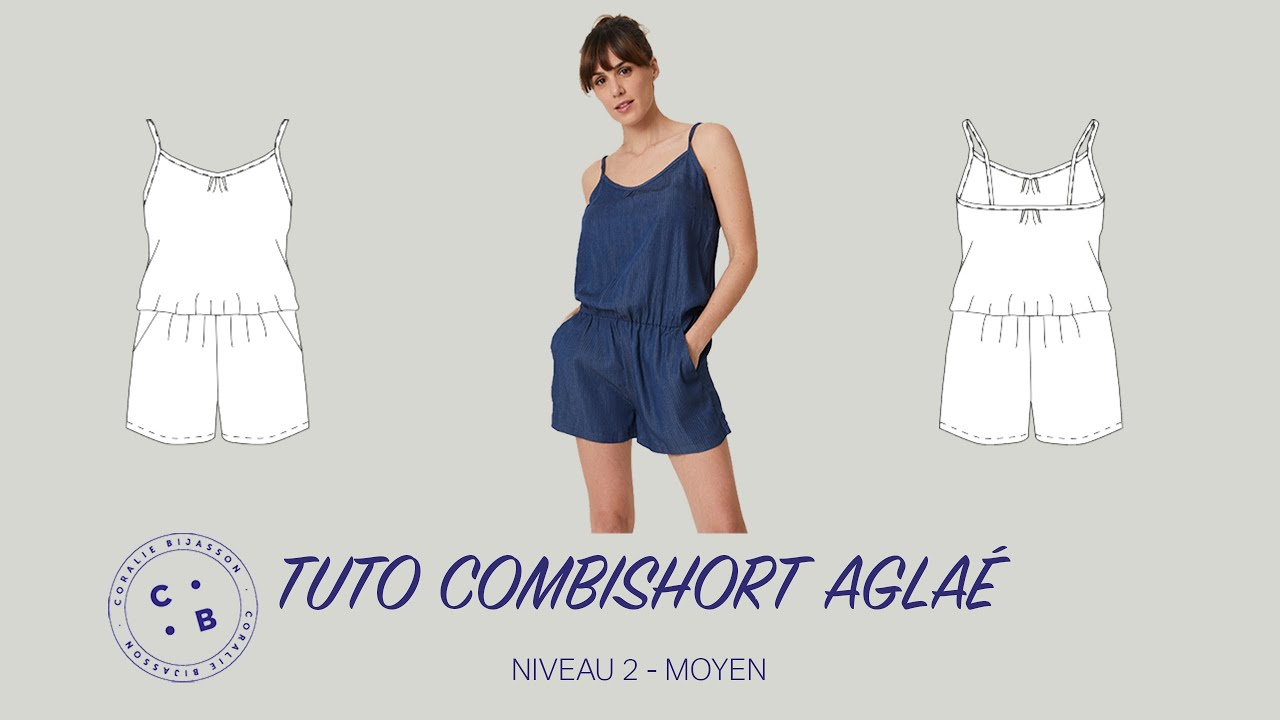 Aglaé, le tuto du patron de couture du combishort Aglaé