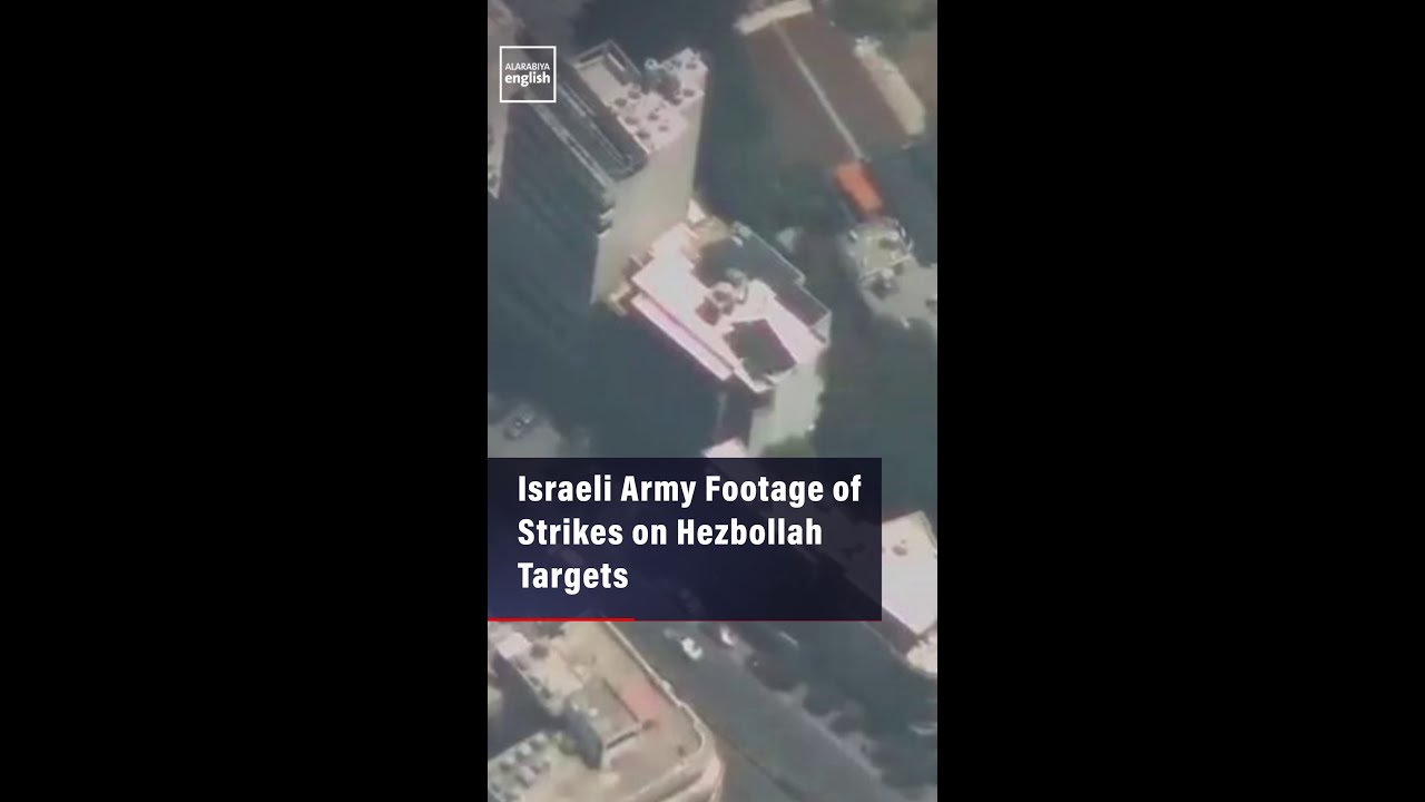 Israeli Army Footage of Strikes on Hezbollah Targets