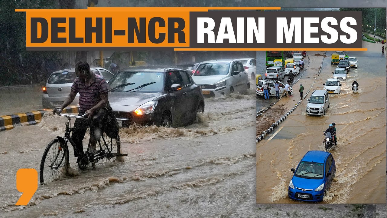 Delhi NCR floods | Waterlogged streets in Delhi-NCR | News9