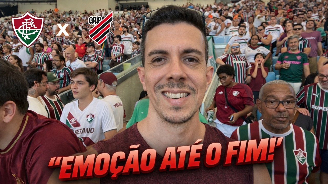 FLUMINENSE 3x2 ATHLETICO/PR - EMOÇÃO ATÉ O FIM! #vlog01
