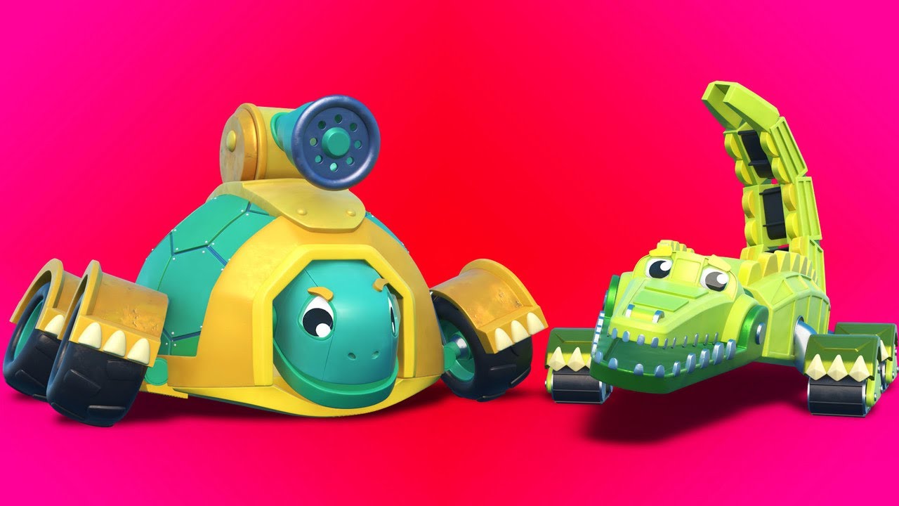 AnimaCars - Don&rsquo;t be shy, FIRETRUCK TURTLE !  - Cartoons for kids with trucks & animals