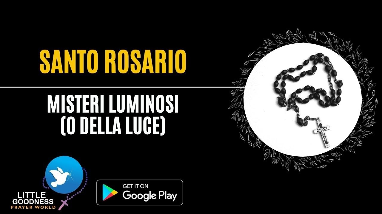 SANTO ROSARIO-Misteri Luminosi |HOLY ROSARY IN ITALIAN -Luminous Mysteries| Thursday Rosary