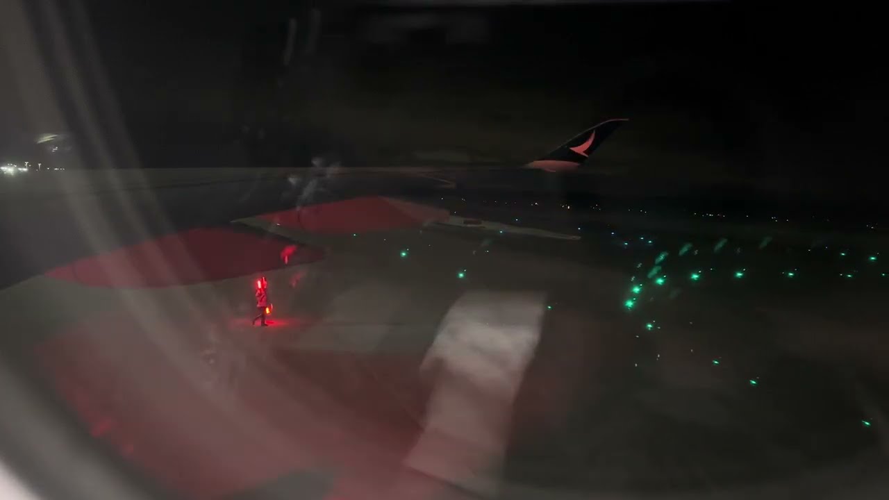 Cathay Pacific A350-900 departs CTS 01L
