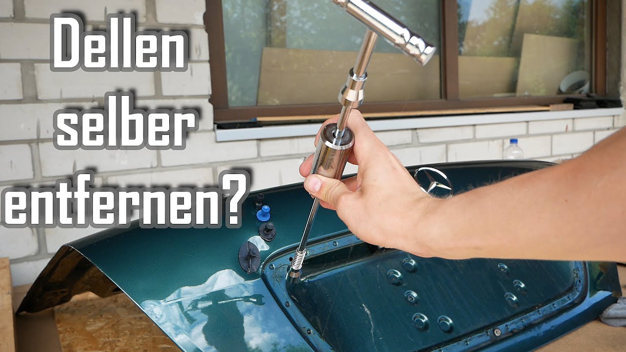 Dellen selbst entfernen || Dellen ziehen mit Heißkleber und Zughammer