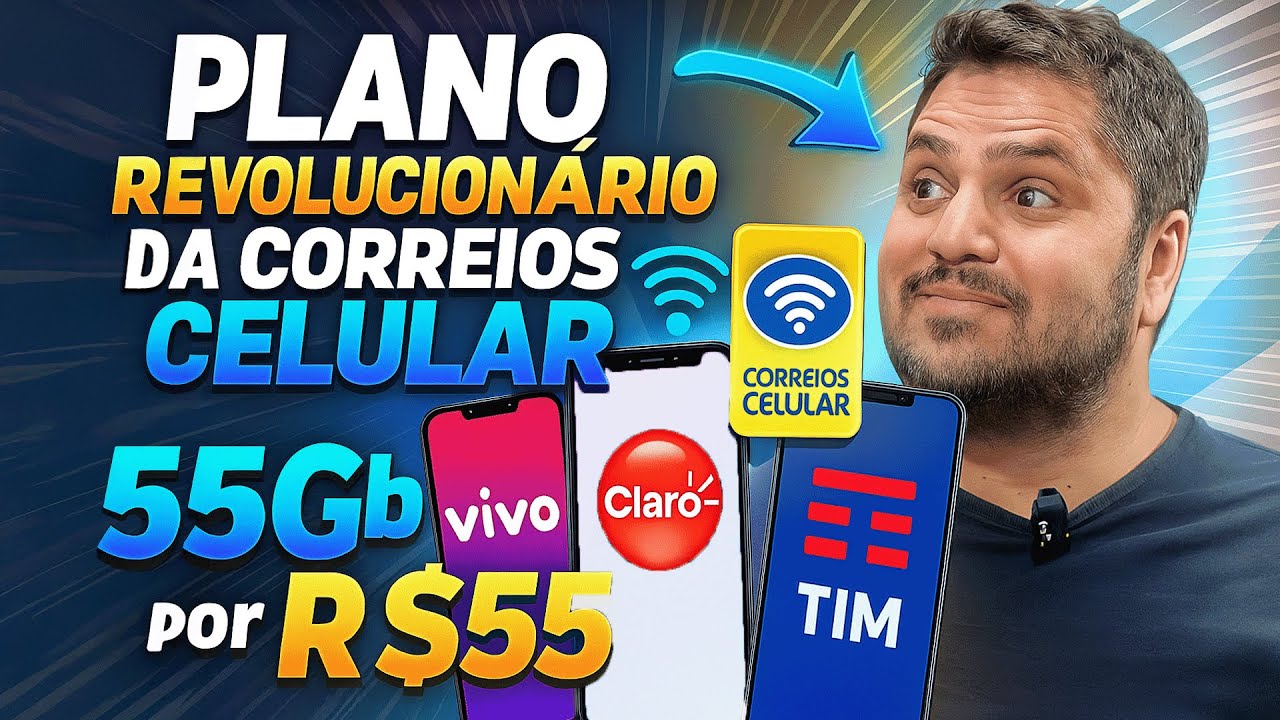 PLANO PERFEITO contra TIM, VIVO e CLARO? 55GB por R$55!