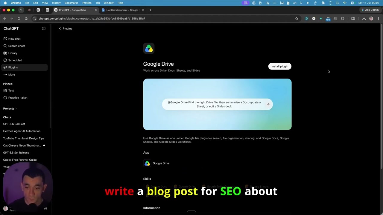 Настройте автоматизацию ChatGPT + Google Drive! 🚀