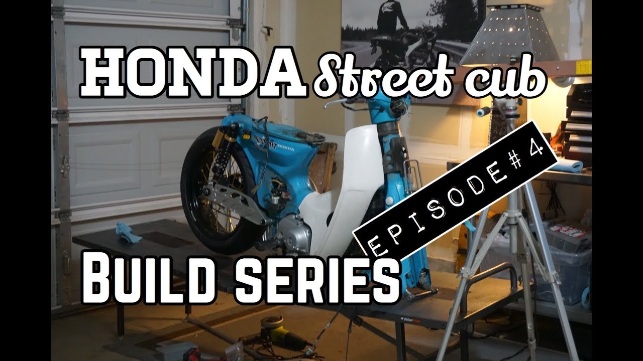 Honda Cub C70 wide tire  [EPISODE 4] 2019