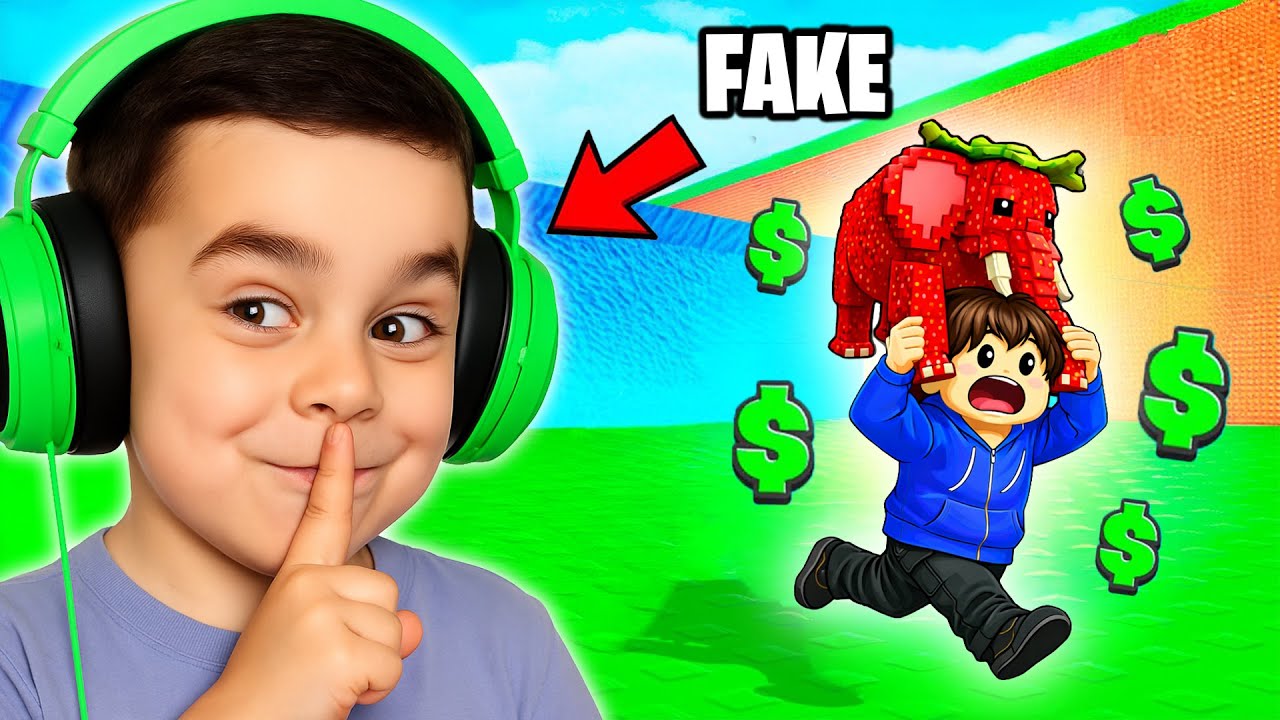 Pretending To Be POOR 9 Year Old To Get FREE Brainrots in Escape Tsunami For Brainrots!