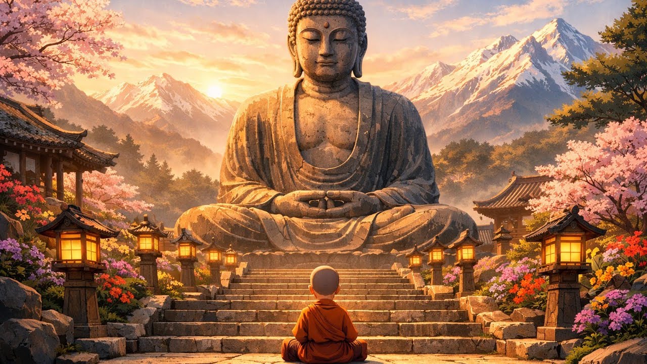 Spiritual Buddha 🍀 Temple Ambience | Peaceful Meditation Music #meditation #zen #spiritual 